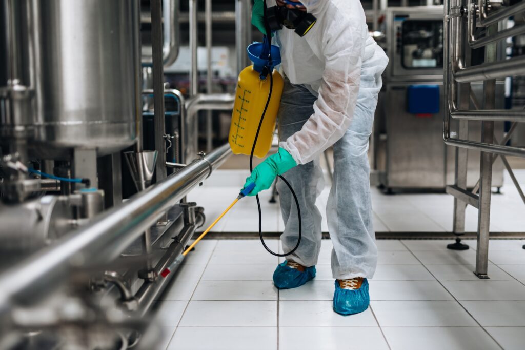 Pest Exterminator In Industrial Plant